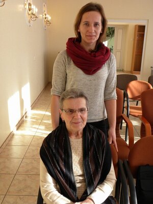 Anna Loch z bratanicą Teresą. 